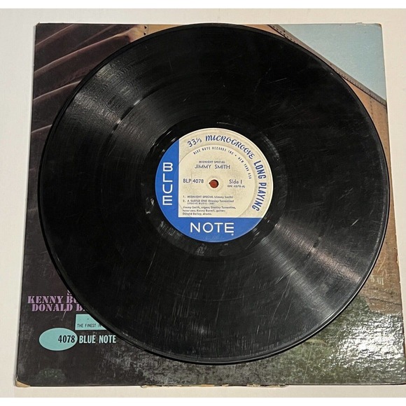 THE INCREDIBLE JIMMY SMITH-Midnight Special LP-BLUE NOTE BLP4078 Microgroove - Picture 3 of 4